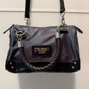Vintage 90’s Roccobarocco Bag in Gunmetal Purple